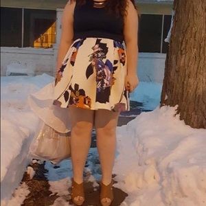 Blue and floral dress